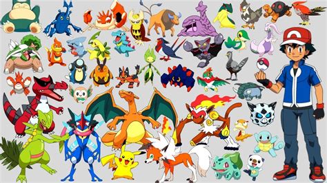 todos los pokemon de ash.
